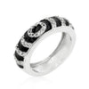Garnet Enamel Ripple Ring