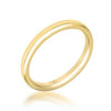 2 mm IPG Gold Stainless Steel Wedding Band