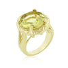 Smokey Cubic Zirconia Organic Ring