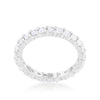 Cubic Zirconia Sterling Silver Eternity Band