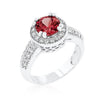 Clear Halo Engagement Ring