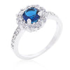 Bella Birthstone Engagement Ring in Clear
