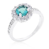 Bella Birthstone Engagement Ring in Clear