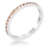 Teresa 0.5ct Clear CZ Stainless Steel Eternity Band