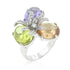 Triple Bead Floral Ring