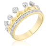 Two Tone Crown Ring