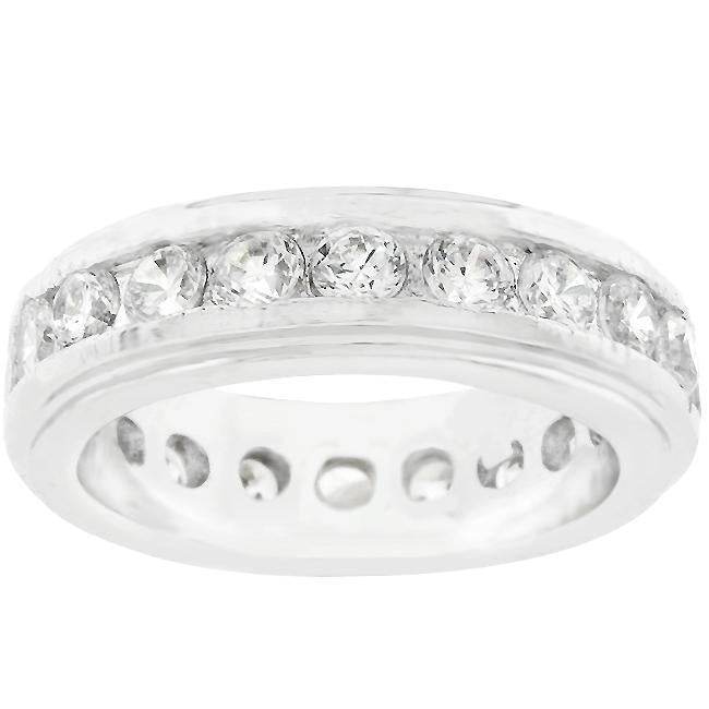 New England Eternity Ring in Rhodium Plated