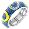 Double Pink Enamel Horseshoe Ring