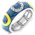 Double Pink Enamel Horseshoe Ring