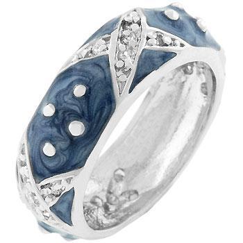 Marbled Pink Enamel Ring