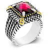 Dark Pink Cable Ring