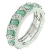 Gray Eternity Enamel Ring