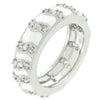 Gray Eternity Enamel Ring