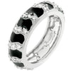 Gray Eternity Enamel Ring