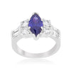 Amethyst Purple Elegant Cocktail Ring