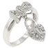 Heart Lock Ribbon Ring