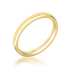 2 mm IPG Gold Stainless Steel Wedding Band