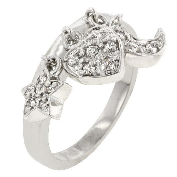 Triple Charm Ring