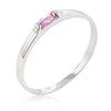 Clear Petite Solitaire Ring