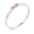 Clear Petite Solitaire Ring