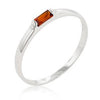Clear Petite Solitaire Ring