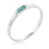 Clear Petite Solitaire Ring