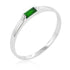 Clear Petite Solitaire Ring