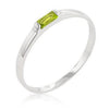 Clear Petite Solitaire Ring