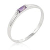Clear Petite Solitaire Ring