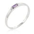 Clear Petite Solitaire Ring
