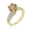 Champagne Twist Engagement Ring