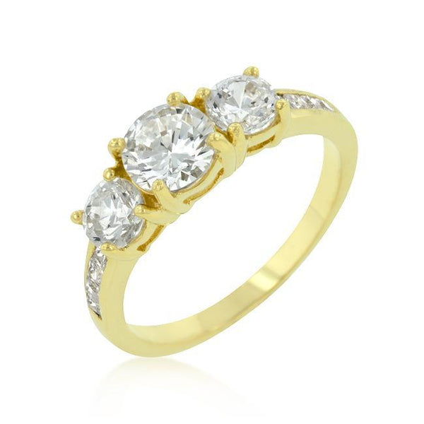 Triplet Golden Wedding Ring