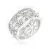 Crystal Floral Filigree Band