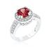 Clear Halo Engagement Ring