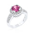 Clear Halo Engagement Ring