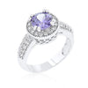 Clear Halo Engagement Ring
