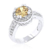 Clear Halo Engagement Ring
