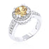 Clear Halo Engagement Ring