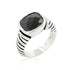 Black CZ Cable Ring