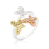 Triple Butterfly Cubic Zirconia Ring