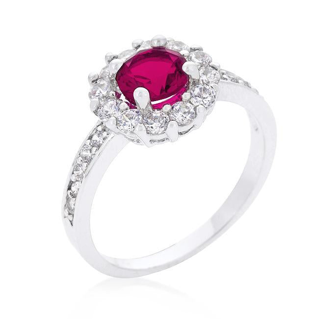 Bella Birthstone Engagement Ring in Clear
