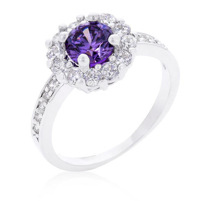 Bella Birthstone Engagement Ring in Clear