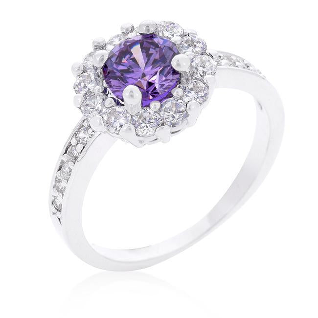 Bella Birthstone Engagement Ring in Clear