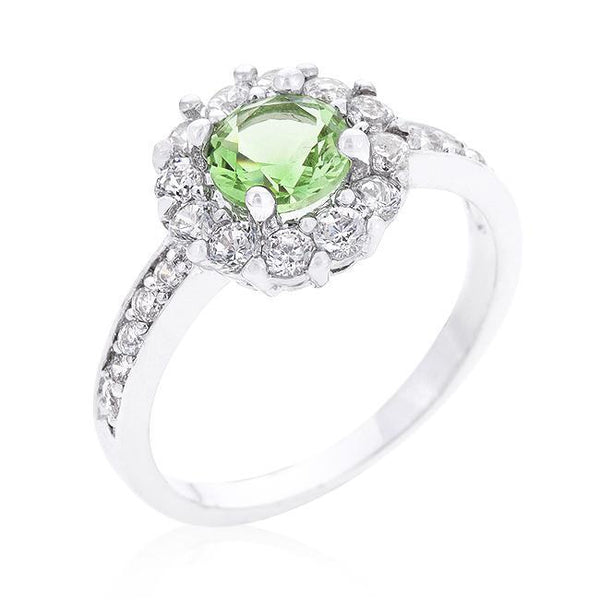 Bella Birthstone Engagement Ring in Clear