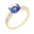 Clear Cushion Cut Cubic Zirconia Engagement Ring