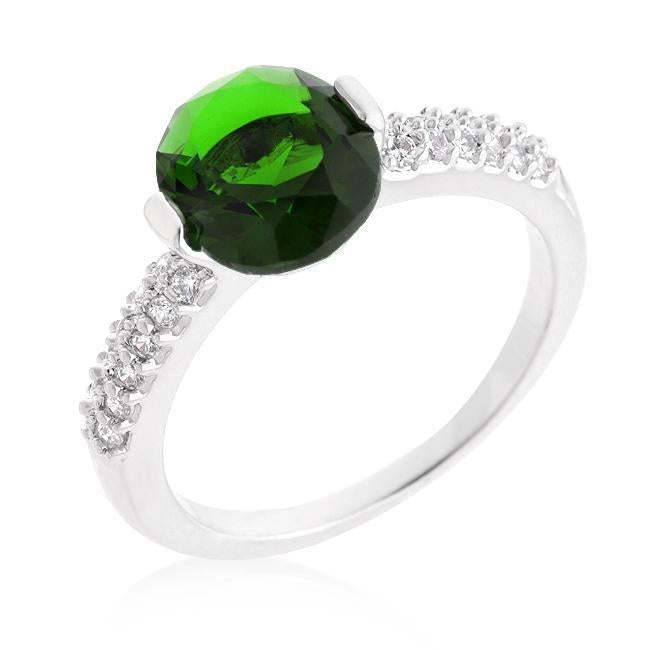Clear Oval Cubic Zirconia Engagement Ring