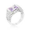 Purple Oval Cut Cocktail Ring