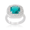 Micropave Red Bridal Cocktail Ring