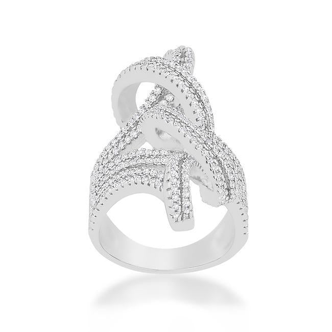 Micro-Pave Knot Ring