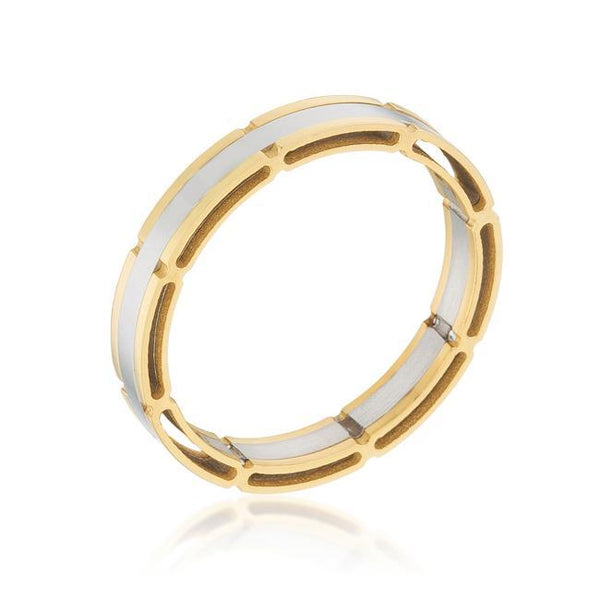 Two Tone Band Ring